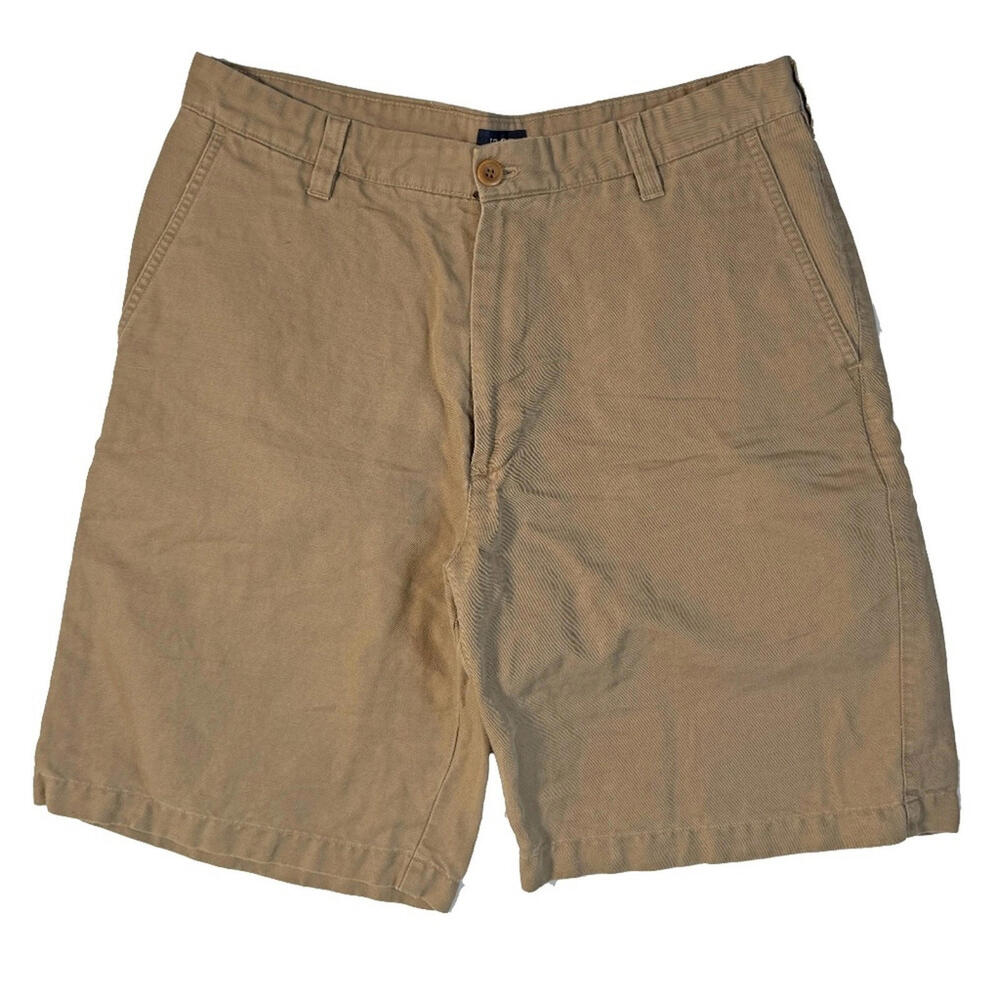 IZOD Men's Linen Blend Khaki Shorts - 34 Waist
